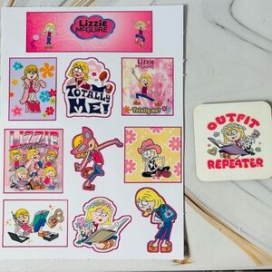 Lizzie McGuire Sticker Sheet+ 3” Magnet